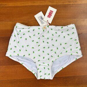 NWT solid and striped violet high waisted bottom